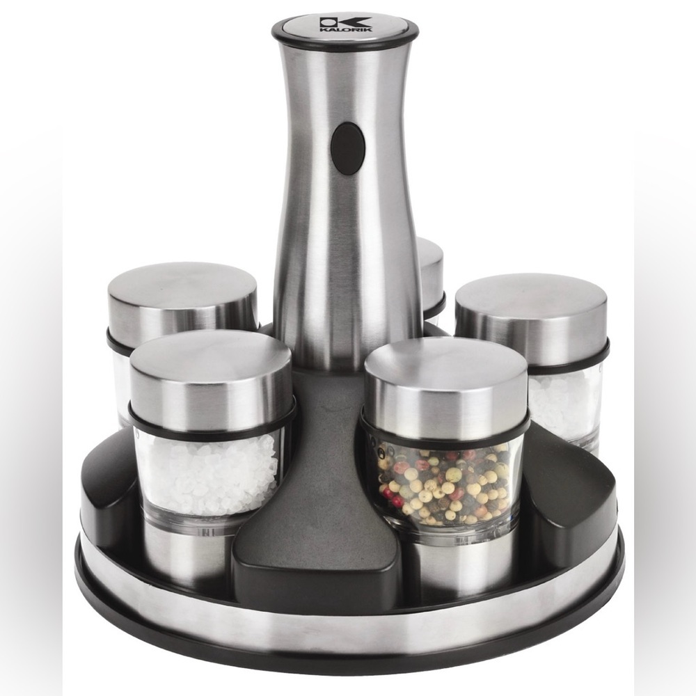 Kalorik rechargeable grinder and spice carousel, like new